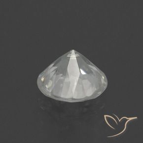 Zircon Gemstone in 6.5 mm (calibrated) Size for Sale, Zircon Stone in Warm White Color