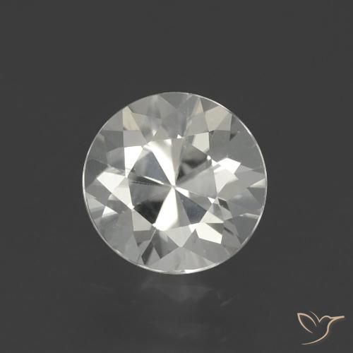 1.76ct Natural Warm White Zircon, Round, VVS
