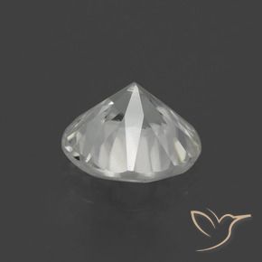 Zircon Gemstone in 7 mm (calibrated) Size for Sale, Zircon Stone in Warm White Color