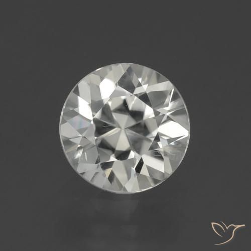 1.93ct Natural Warm White Zircon, Round, VS