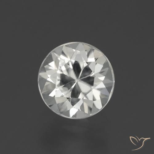 1.92ct Natural Warm White Zircon, Round, VS