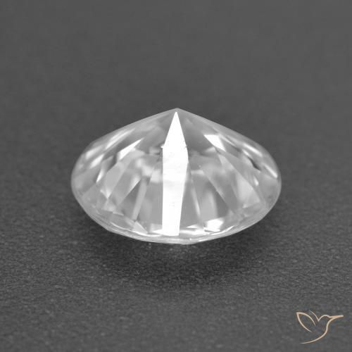 Zircon Gemstone in 7 mm (calibrated) Size for Sale, Zircon Stone in Clear White Color