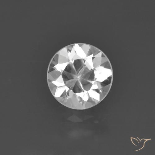 1.42ct Natural White Zircon, Round, VS