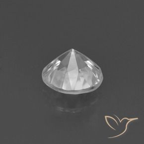 Zircon Gemstone in 6 mm (calibrated) Size for Sale, Zircon Stone in White Color