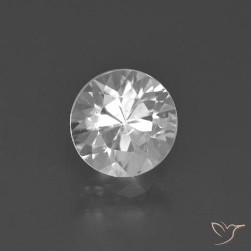 1.85ct Natural White Zircon, Round, VS