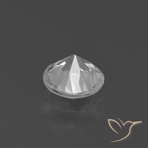 Zircon Gemstone in 6.5 mm (calibrated) Size for Sale, Zircon Stone in Clear White Color