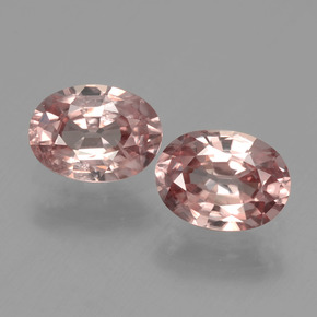 2.16 ct Pink Zircon Gemstone, Zircon Gem in Oval Facet Shape for Sale.