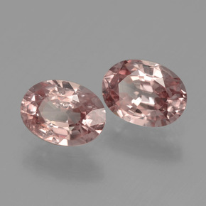 2.16 ct Pink Zircon Stone, Natural Zircon in Oval Facet Shape for Sale
