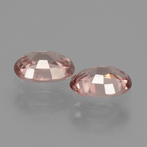 Zircon Gemstone in 7 x 5 mm (calibrated) Size for Sale, Zircon Stone in Rose Pink Color
