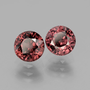 2.10 ct Pink Zircon Stone, Natural Zircon in Round Facet Shape for Sale