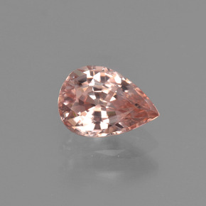 1.03 ct Pink Zircon Gemstone, Zircon Gem in Pear Facet Shape for Sale.