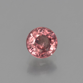 1.02 ct Pink Zircon Stone, Natural Zircon in Round Facet Shape for Sale