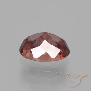 Zircon Gemstone in 8.9 x 6.7 mm Size for Sale, Zircon Stone in Dark Red Color