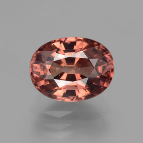 3.7ct Oval Facet Rose Zircon for sale thumb image of 3.7ct Oval Facet Rose Zircon (ID: 407406)