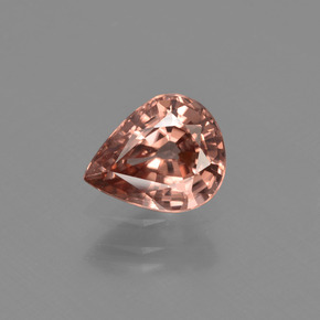 1.20 ct Orange Zircon Gemstone, Zircon Gem in Pear Facet Shape for Sale.
