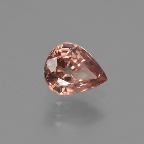1.20 ct Orange Zircon Stone, Natural Zircon in Pear Facet Shape for Sale