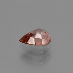 Zircon Gemstone in 7.1 x 5.8 mm Size for Sale, Zircon Stone in Peach Color