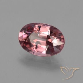 3.15 ct Red Zircon Stone, Natural Zircon in Oval Facet Shape for Sale