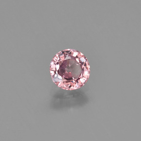 0.64 ct Pink Zircon Stone, Natural Zircon in Round Facet Shape for Sale