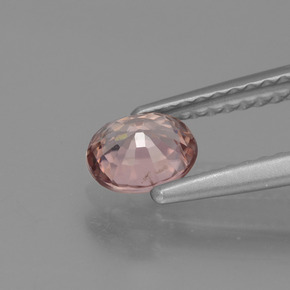 Zircon Gemstone in 5.6 x 4.7 mm Size for Sale, Zircon Stone in Rose Pink Color