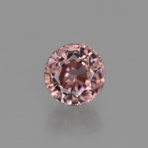 0.98 ct Pink Zircon Gemstone, Zircon Gem in Round Facet Shape for Sale.