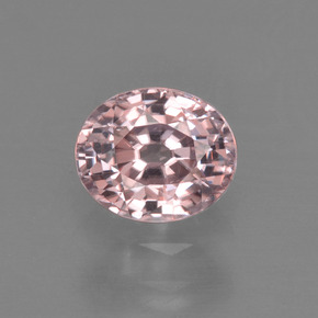 0.95 ct Pink Zircon Gemstone, Zircon Gem in Oval Facet Shape for Sale.