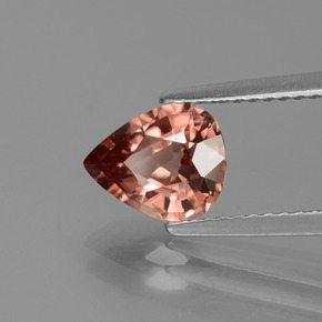 1.80 ct Pink Zircon Stone, Natural Zircon in Pear Facet Shape for Sale