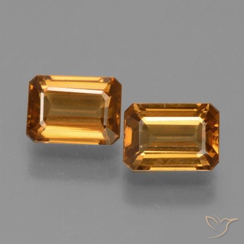 2.98 ct Orange Zircon, 7.2 x 5.1 mm Octagon Cut From Tanzania, Photo A