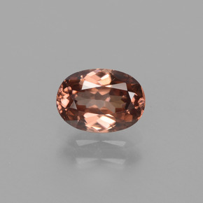 1.18 ct Pink Zircon Gemstone, Zircon Gem in Oval Facet Shape for Sale.