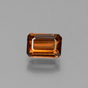 Amber Orange Zircon Gem - 1.7ct Octagon Facet (ID: 429788)