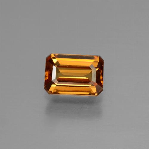 Naranja oscuro Circón Gema - 1.5ct Forma octagonal (ID: 429792)