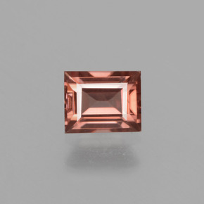 Medium Red Zircon Gem - 0.7ct Baguette Facet (ID: 429835)