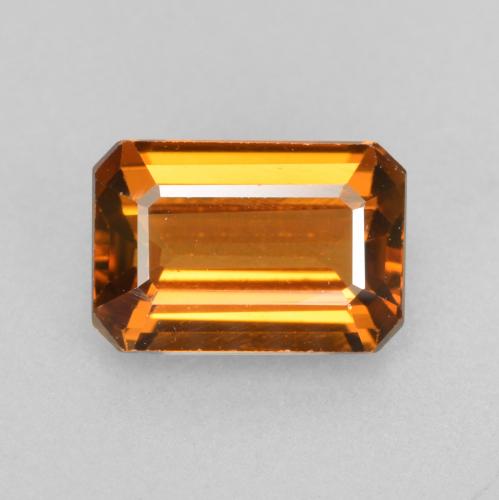 Deep Brownish Orange Циркон Камень - 1.4ct Фасетный Октагон (ID: 429865)