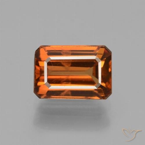 1.83ct Natural Deep Orange Zircon, Octagon / Emerald Cut, VS 1.83ct Natural Deep Orange Zircon, Octagon / Emerald Cut, VS