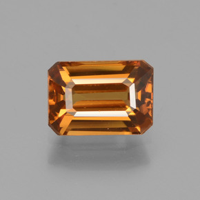 Medium Orange Циркон Камень - 1.6ct Фасетный Октагон (ID: 429870)