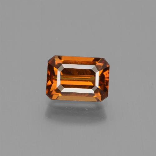 Medium-Dark Orange Циркон Камень - 1.6ct Фасетный Октагон (ID: 429935)