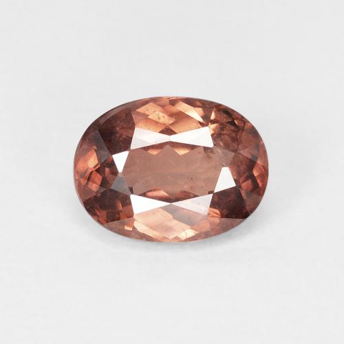 Medium Red Zircon Gem - 1.6ct Oval Facet (ID: 430022)