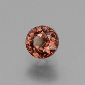 0.71 ct Pink Zircon Stone, Natural Zircon in Round Facet Shape for Sale