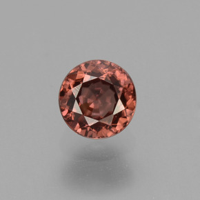 0.69 ct Pink Zircon Gemstone, Zircon Gem in Round Facet Shape for Sale.