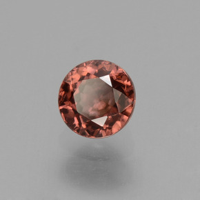 0.69 ct Pink Zircon Stone, Natural Zircon in Round Facet Shape for Sale