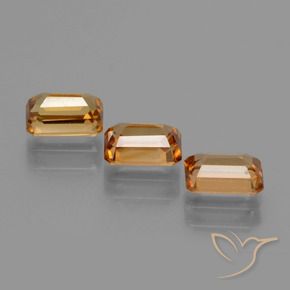 Zircon Gemstones in 6 x 4 mm (calibrated) Size for Sale, Zircon Stones in Earth Orange Color
