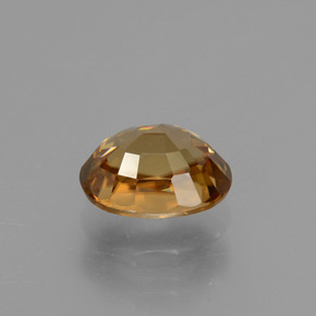 Zircon Gemstone in 7.8 x 5.9 mm Size for Sale, Zircon Stone in Golden Orange Color