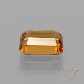 Zircon Gemstone in 7 x 5 mm (calibrated) Size for Sale, Zircon Stone in Deep Orange Color