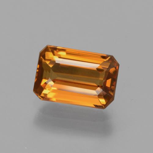 tieforange Zirkon Edelstein - 1.5ct Oktagon facettiert (ID: 430500)