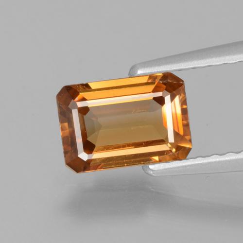Naranja marrón Circón Gema - 1.2ct Forma octagonal (ID: 430501)