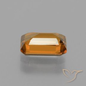 Zircon Gemstone in 7 x 4.7 mm Size for Sale, Zircon Stone in Deep Orange Color