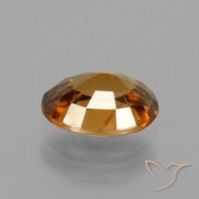 Zircon Gemstone in 8 x 6 mm (calibrated) Size for Sale, Zircon Stone in Earth Orange Color