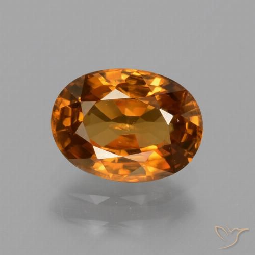 1.86ct Natural Earth Orange Zircon, Oval, VS