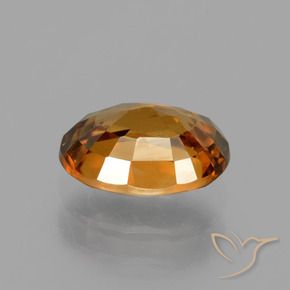 Zircon Gemstone in 8 x 6 mm (calibrated) Size for Sale, Zircon Stone in Earth Orange Color