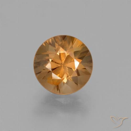 1.97ct Natural Deep Orange Zircon, Round, VVS-VS, Photo A